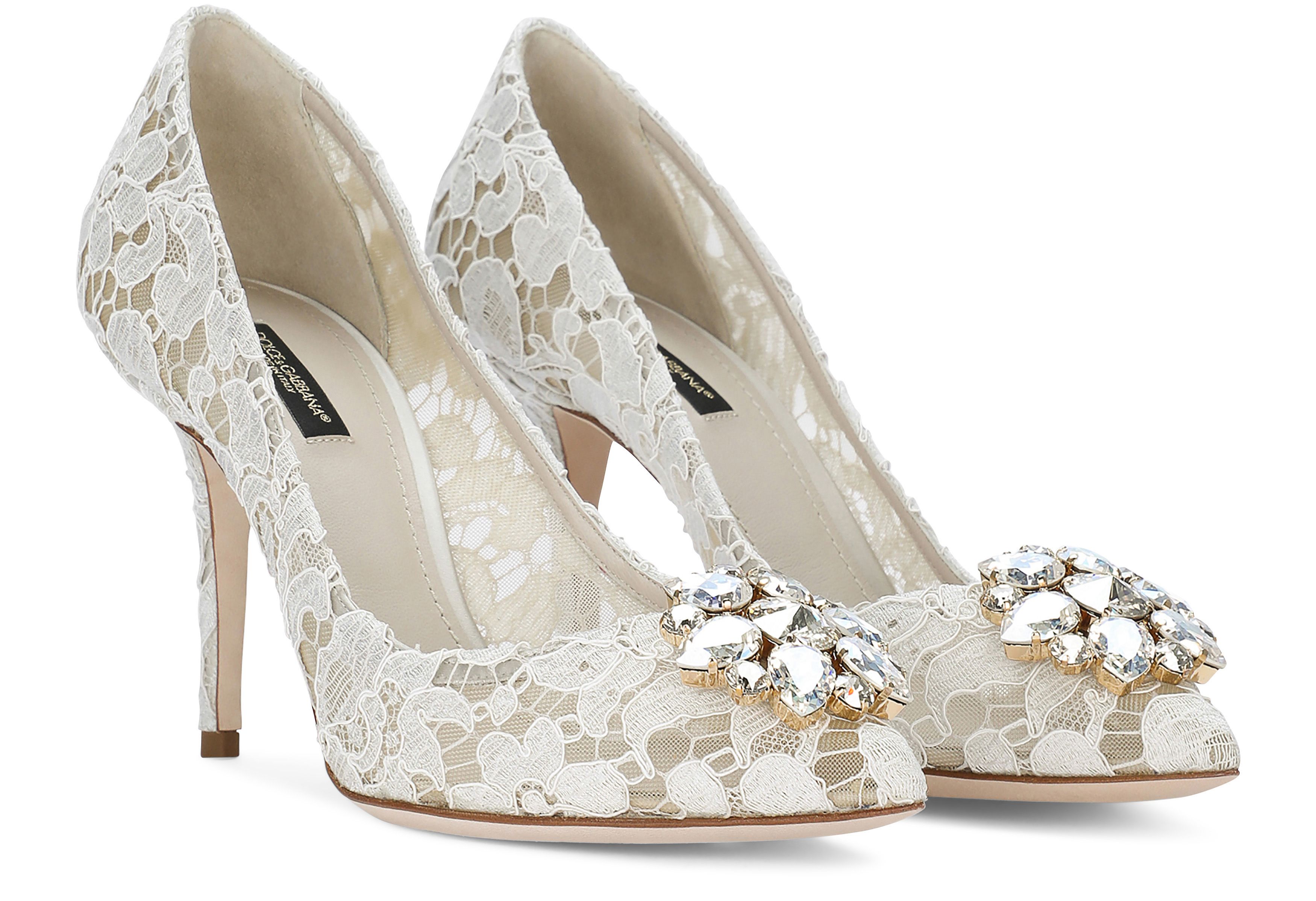 Dolce & Gabbana Taormina lace with crystals pumps