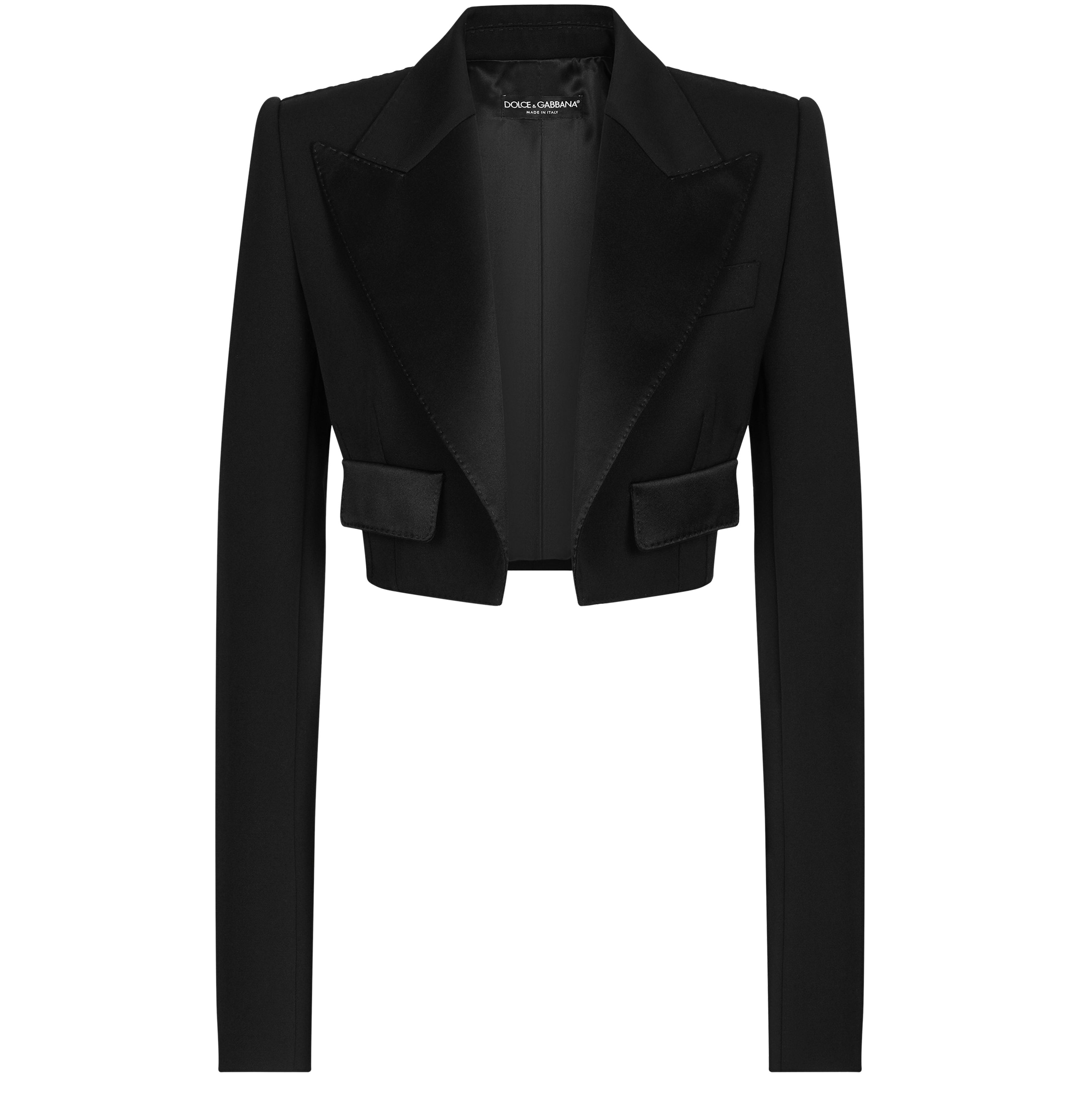 Dolce & Gabbana Spencer wool gabardine tuxedo jacket