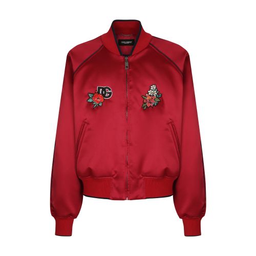 Dolce & Gabbana Satin jacket with patch