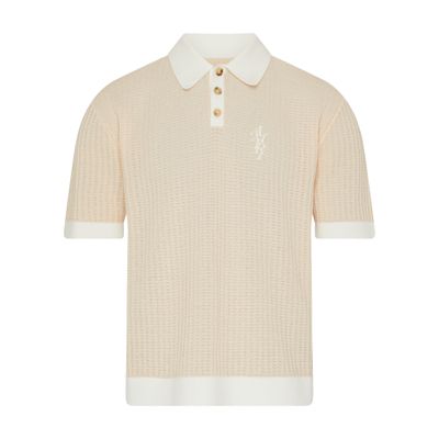 Amiri Waffle stitch polo