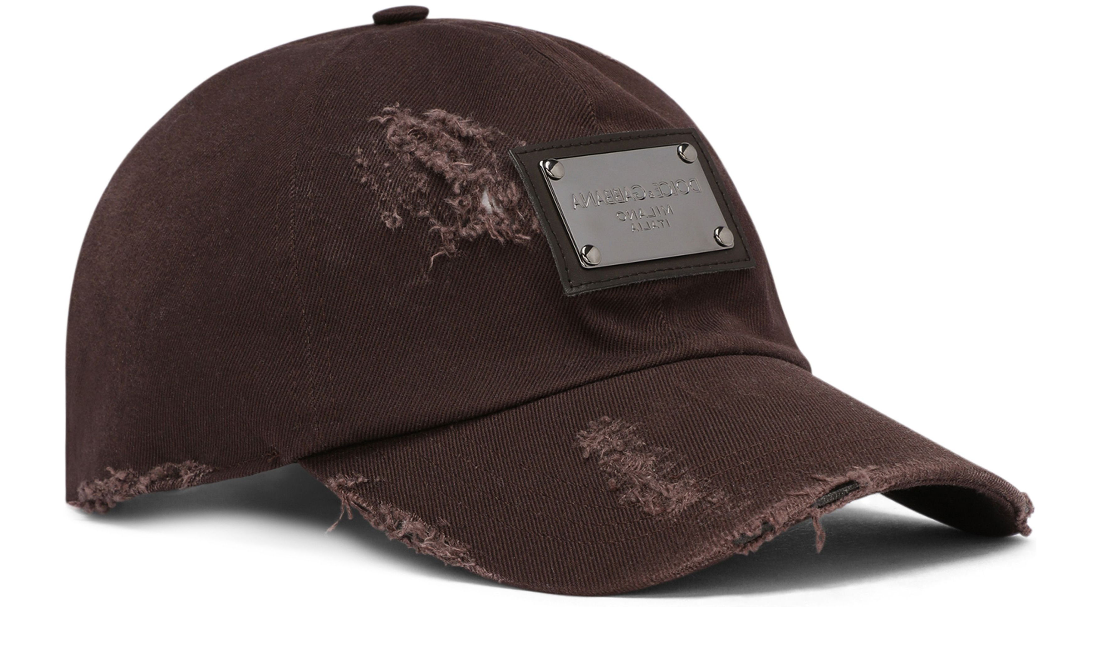 Dolce & Gabbana Cotton baseball cap with logo tag