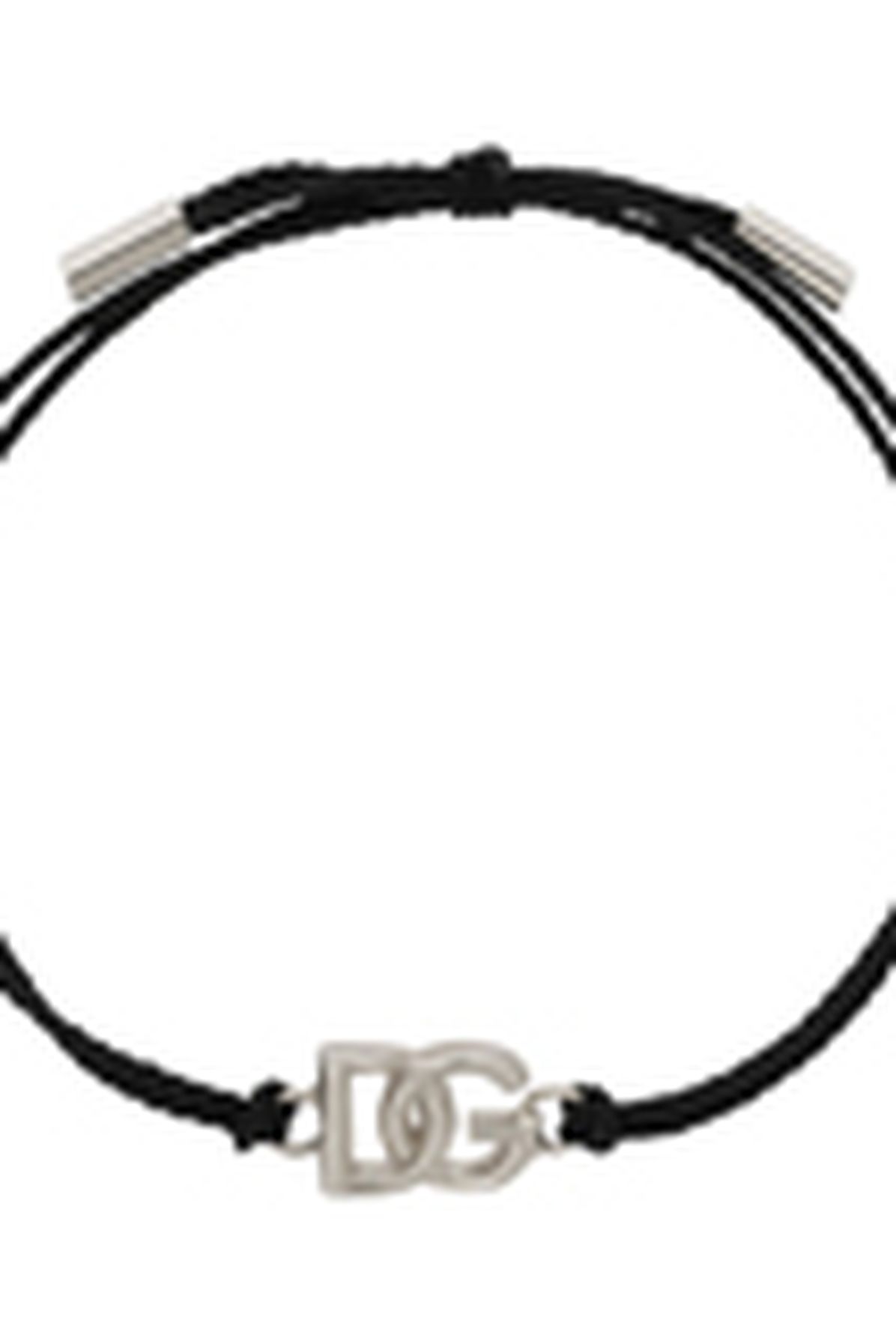 Dolce & Gabbana Cord Bracelet with Small Logo