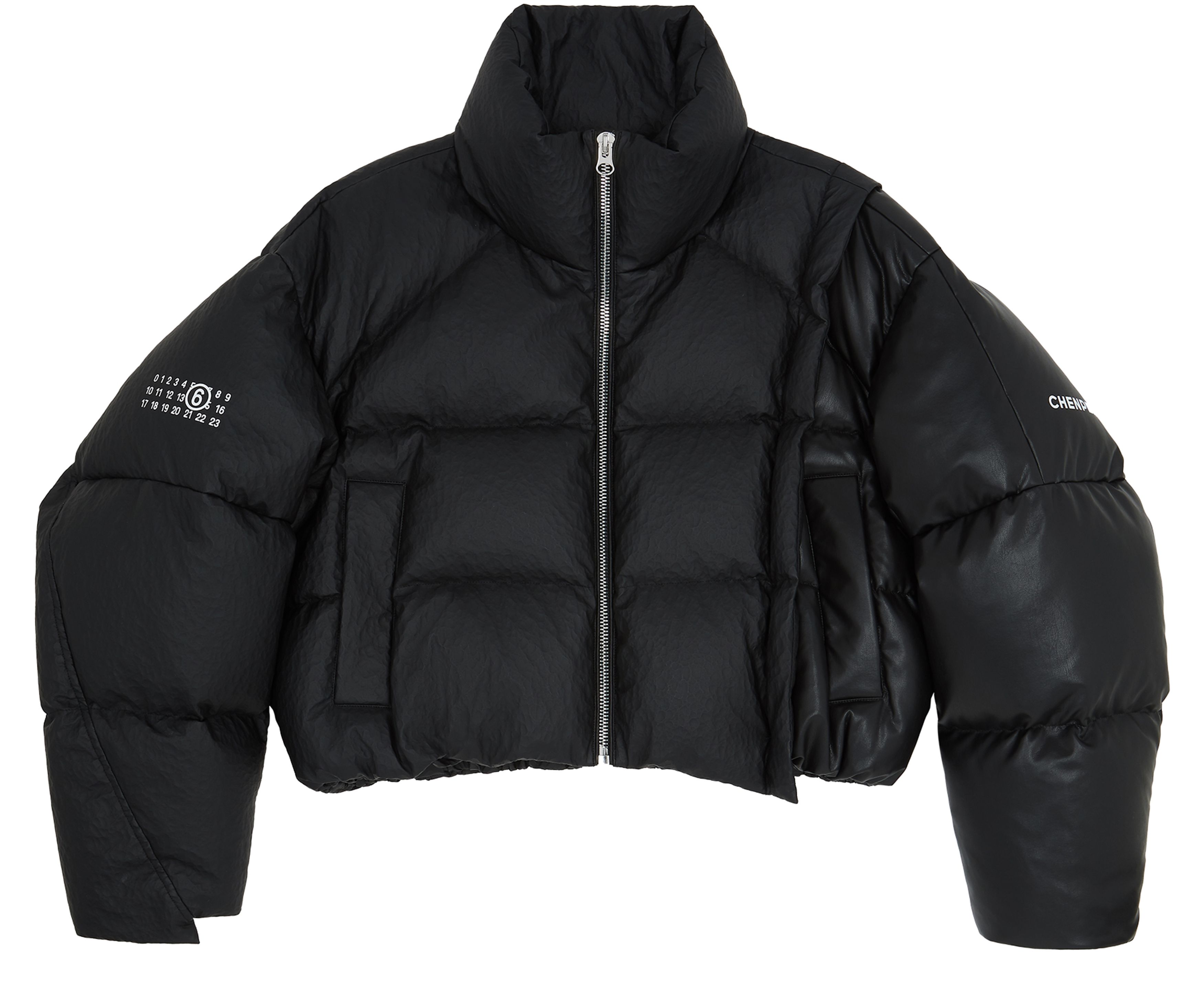 MM6 Maison Margiela x MM6 - Chen Peng cropped puffer jacket