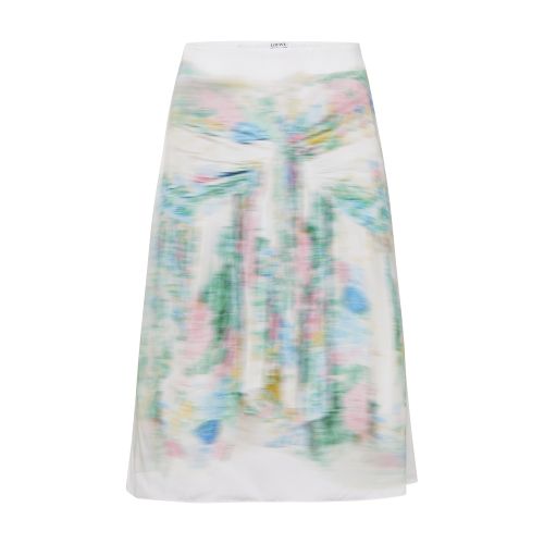 Loewe Blurred print midi skirt