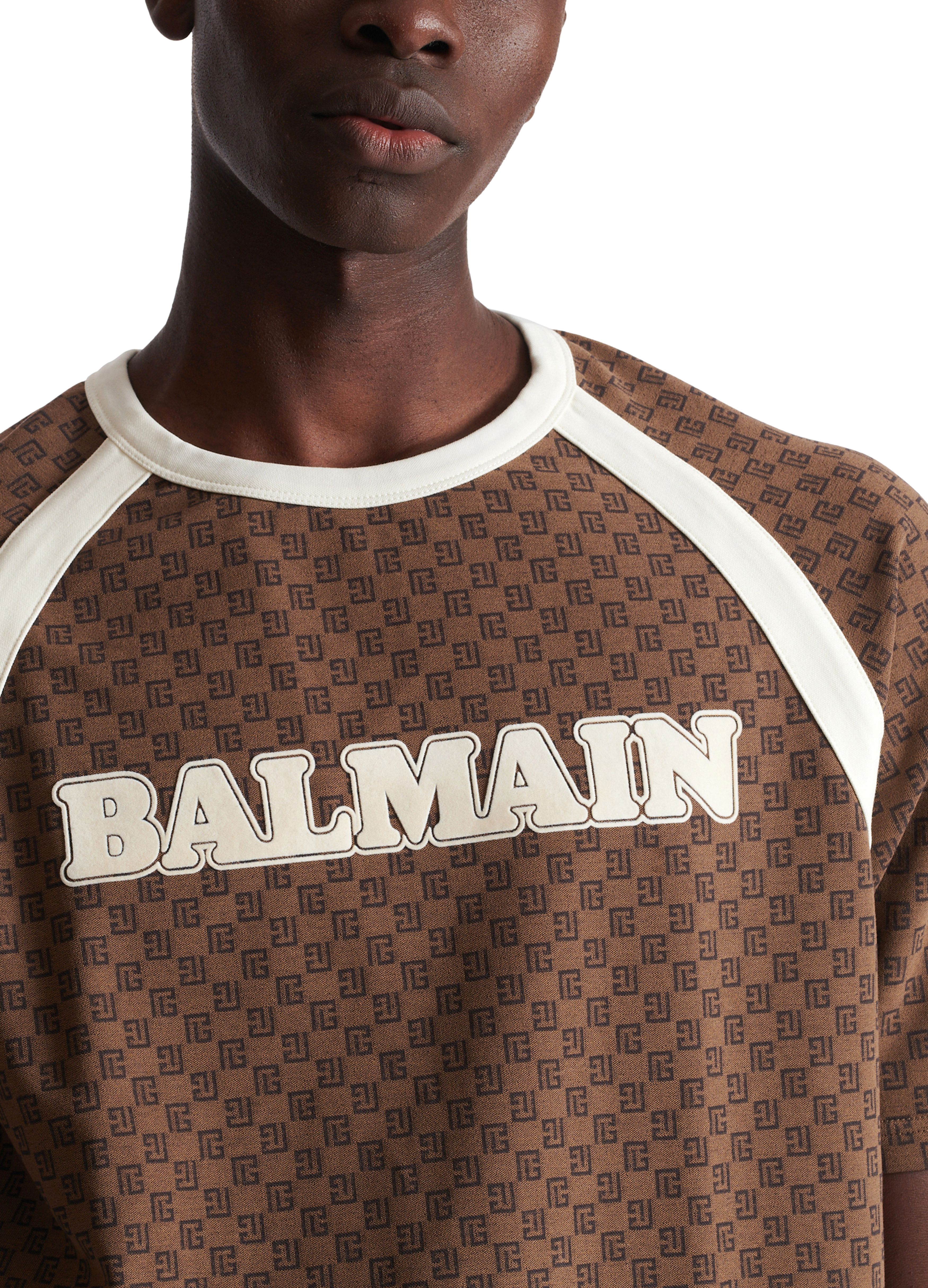 Balmain Retro Mini Monogram T-Shirt