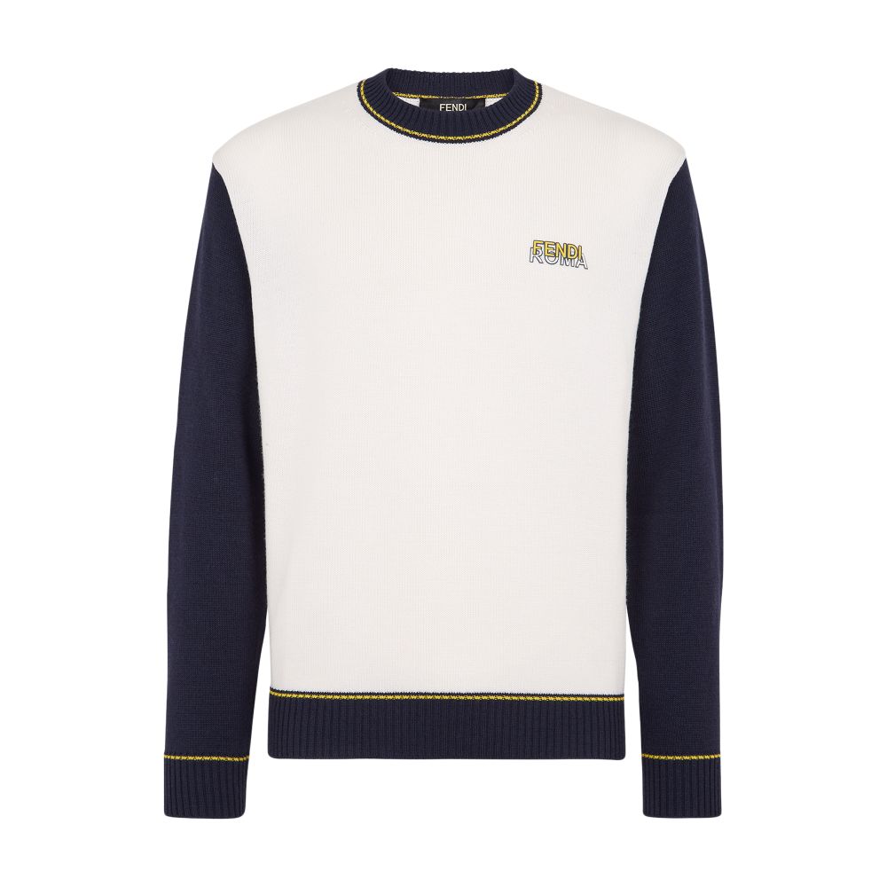 FENDI Long-sleeved, crew-neck pullover