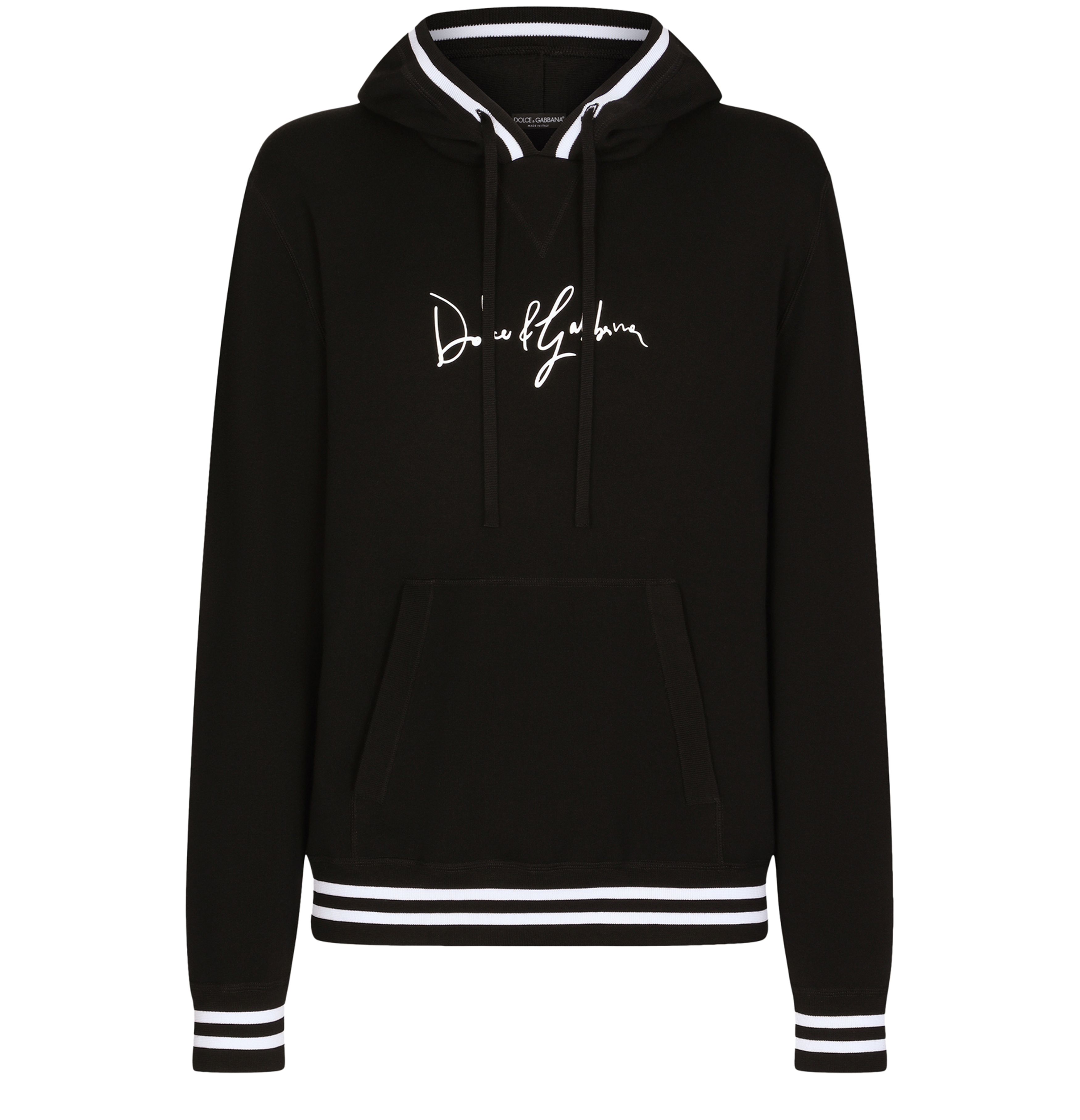 Dolce & Gabbana Wool hoodie with embroidery