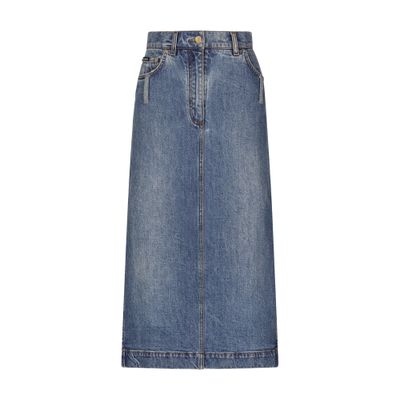 Dolce & Gabbana Denim calf-length skirt