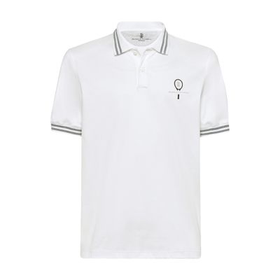 Brunello Cucinelli Polo with Tennis logo