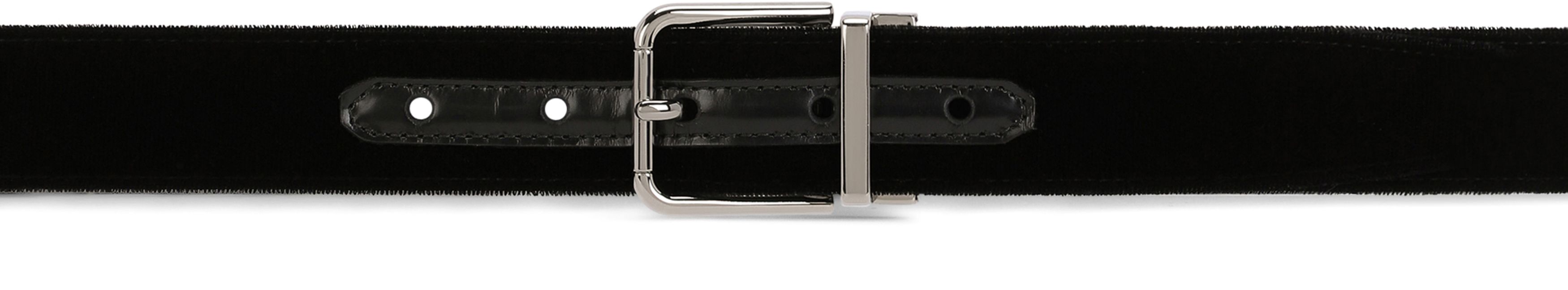 Dolce & Gabbana Cotton velvet belt