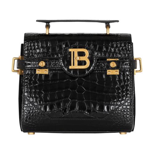 Balmain B-Buzz 23 bag in crocodile effect leather