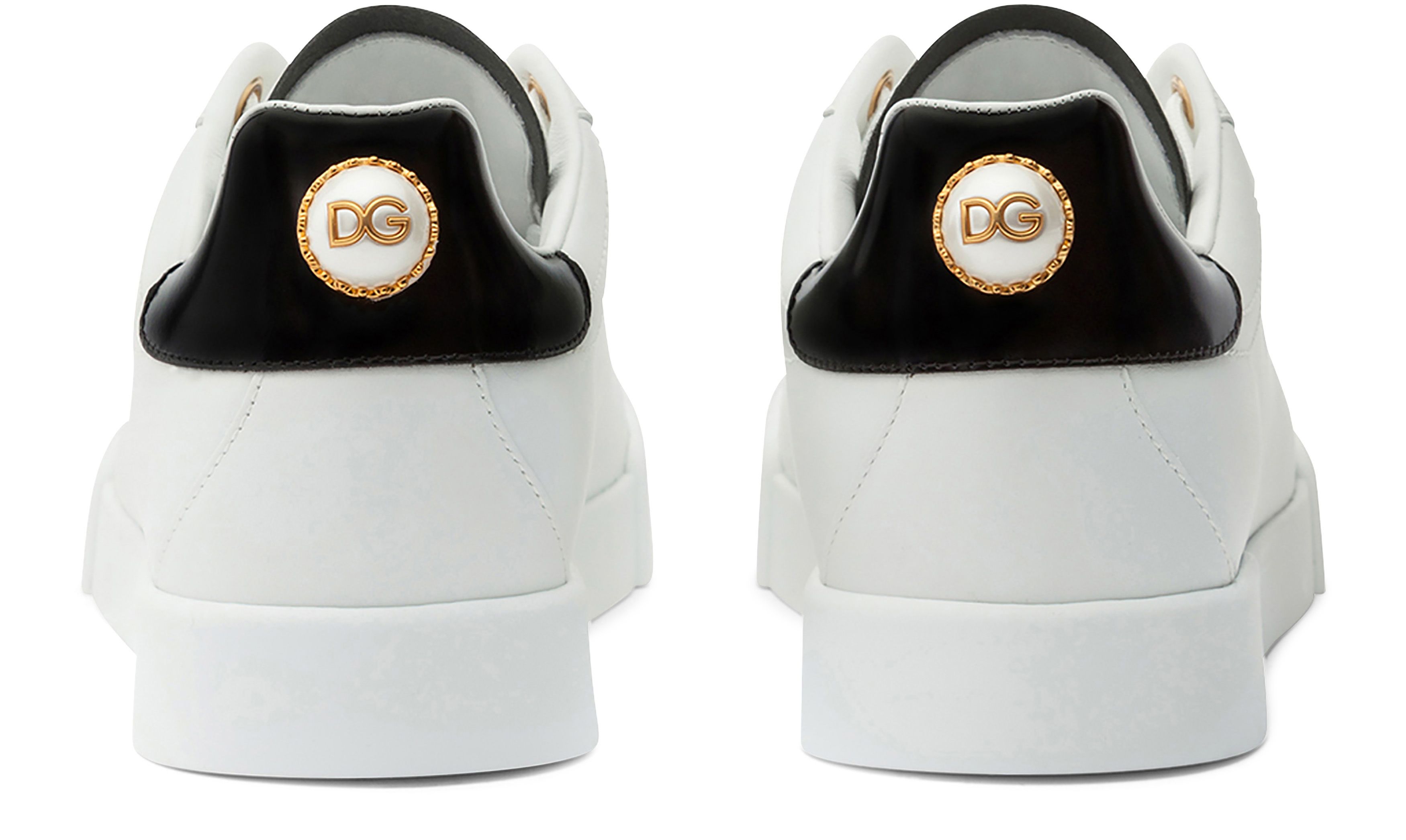 Dolce & Gabbana Calfskin nappa Portofino sneakers with lettering