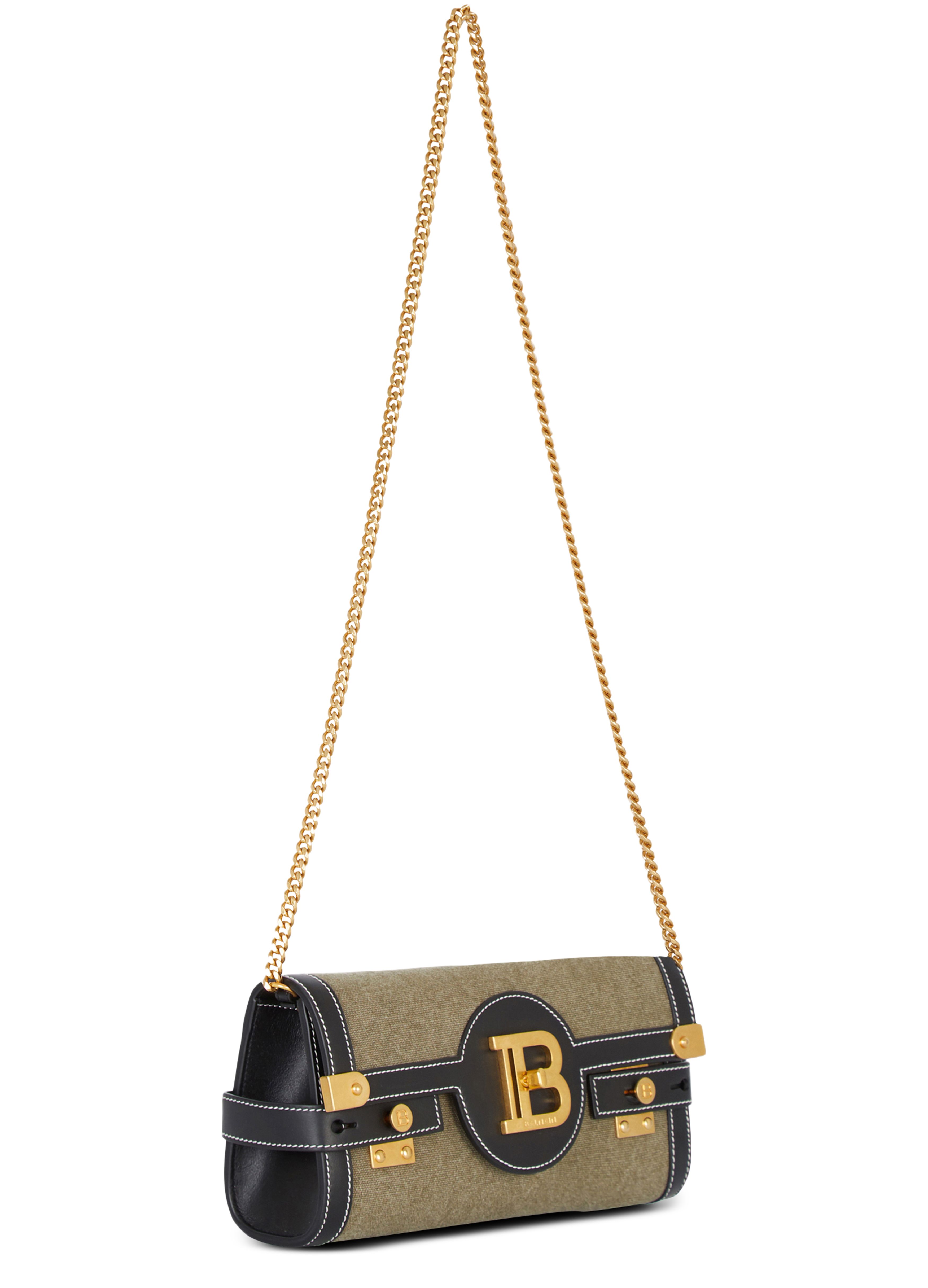 Balmain Canvas B-Buzz 23 clutch