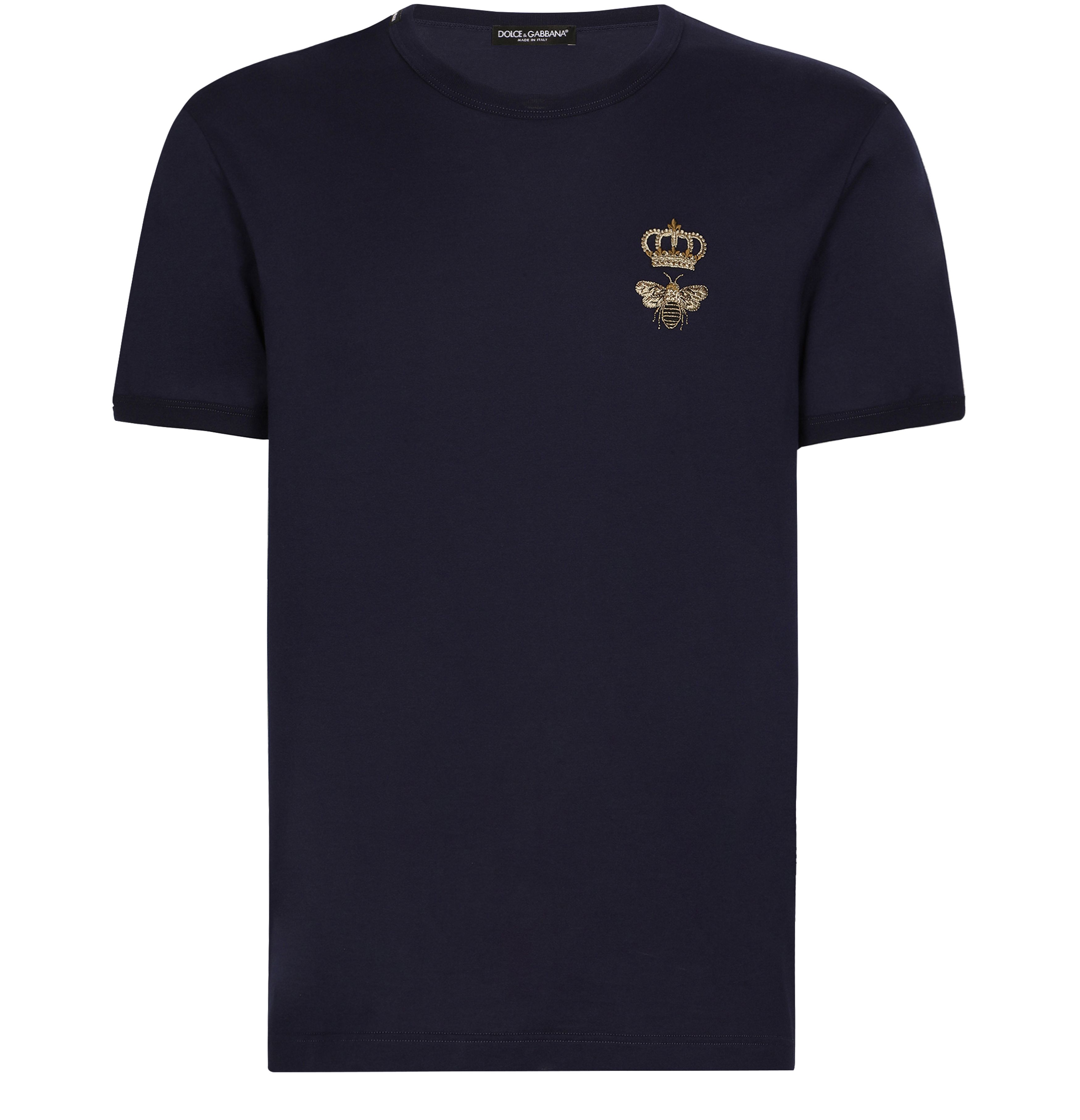 Dolce & Gabbana Cotton T-shirt with embroidery