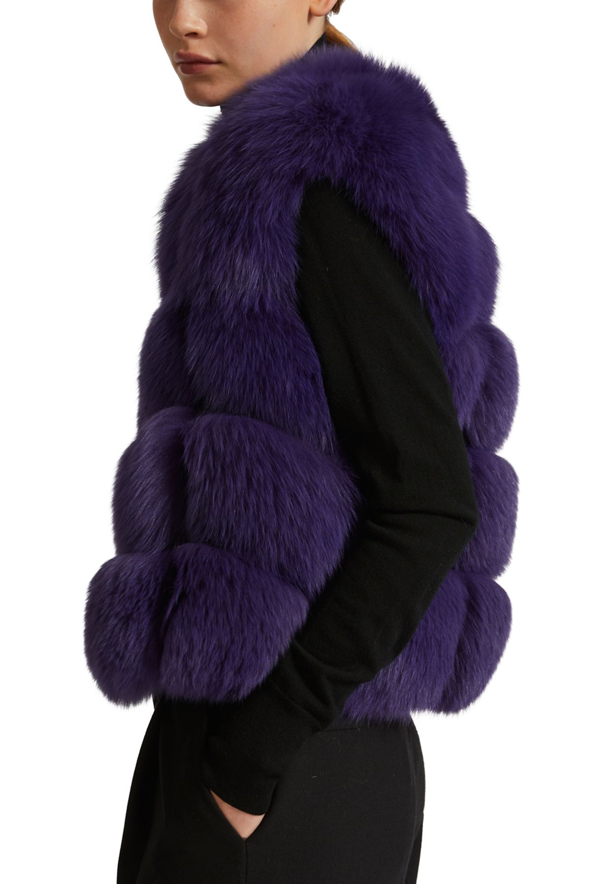 Yves Salomon Short fox fur gilet