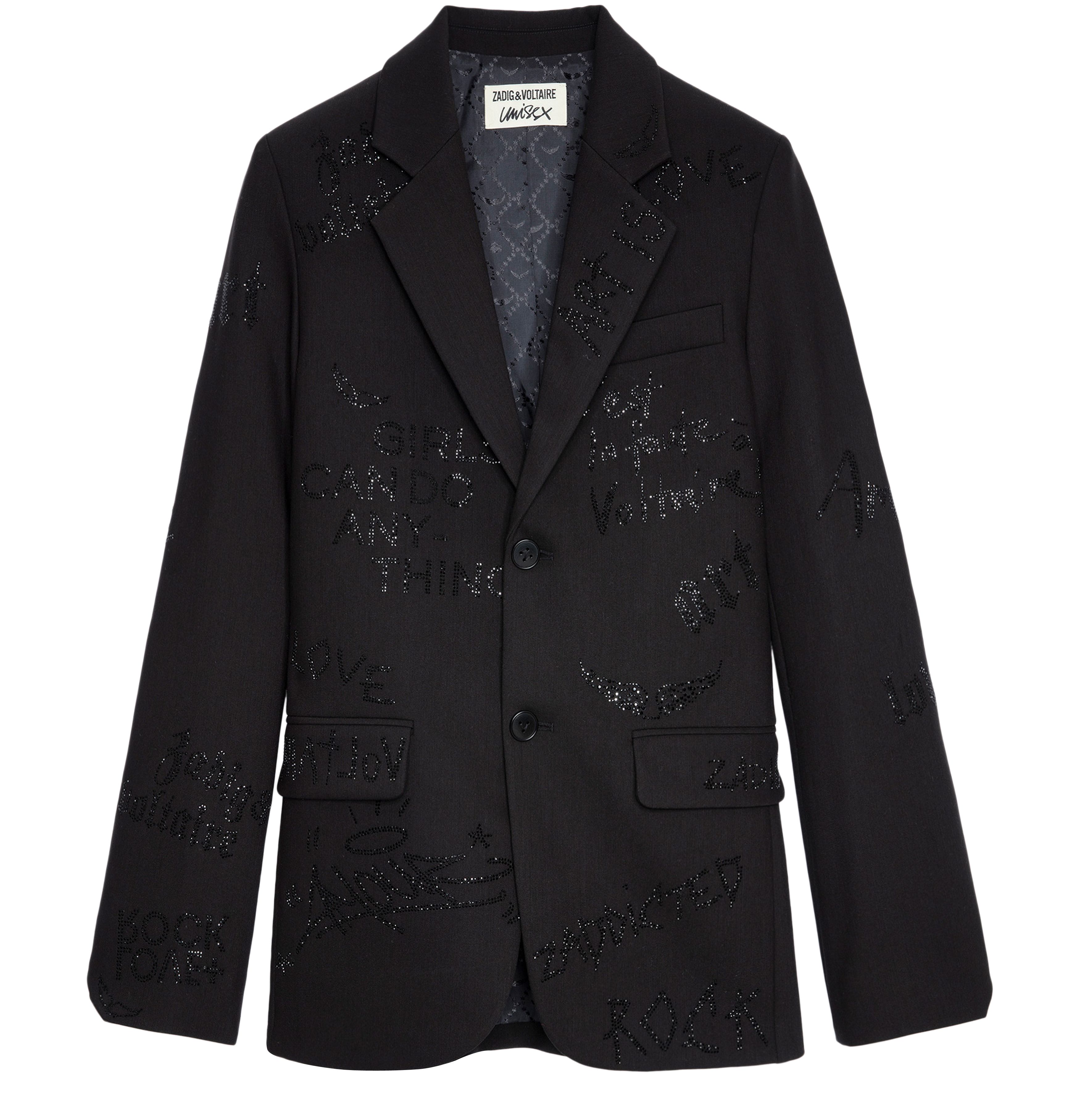 Zadig & Voltaire Vanilla diamanté blazer