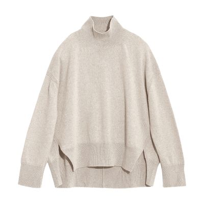 Barrie Iconic oversized roll-neck cashmere jumper