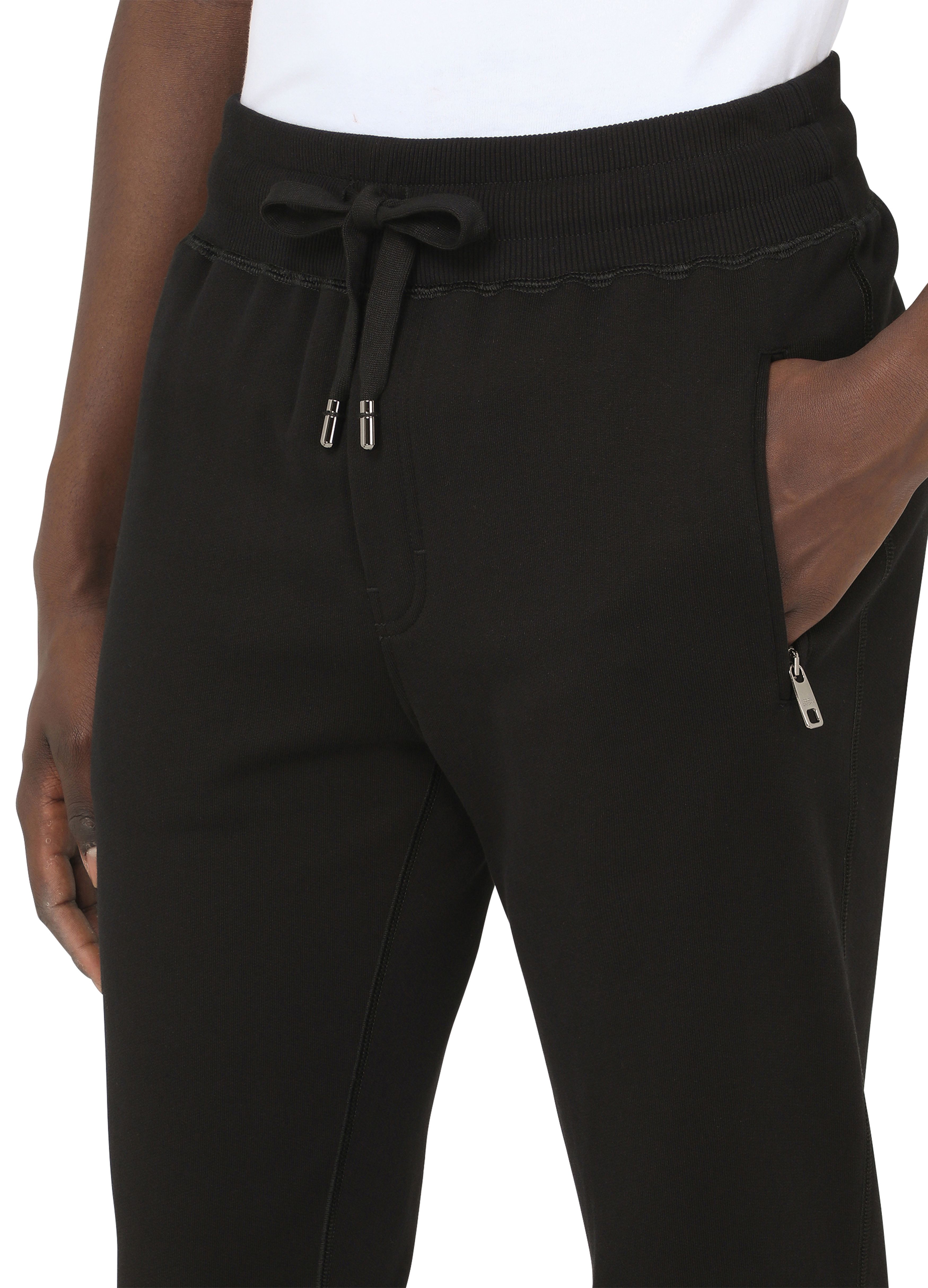 Dolce & Gabbana Jersey jogging pants with branded plate