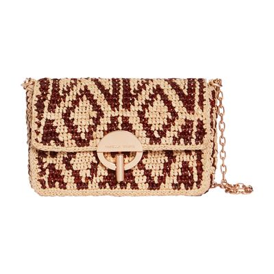  Raffia nano Moon bag