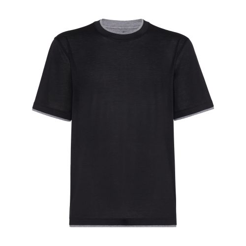 Brunello Cucinelli T-shirt with superimposed effect