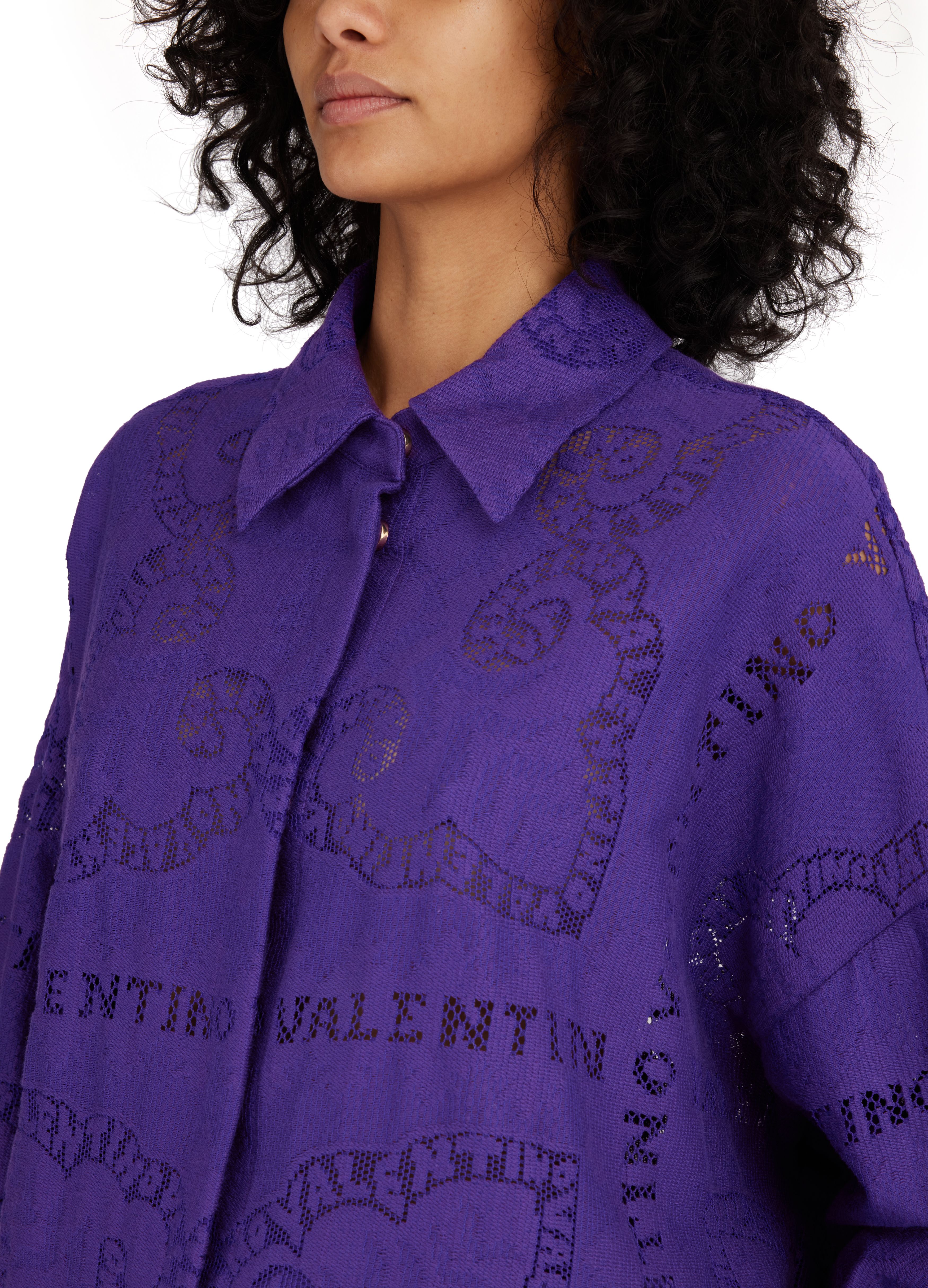 VALENTINO GARAVANI Bandana perforated effect shirt