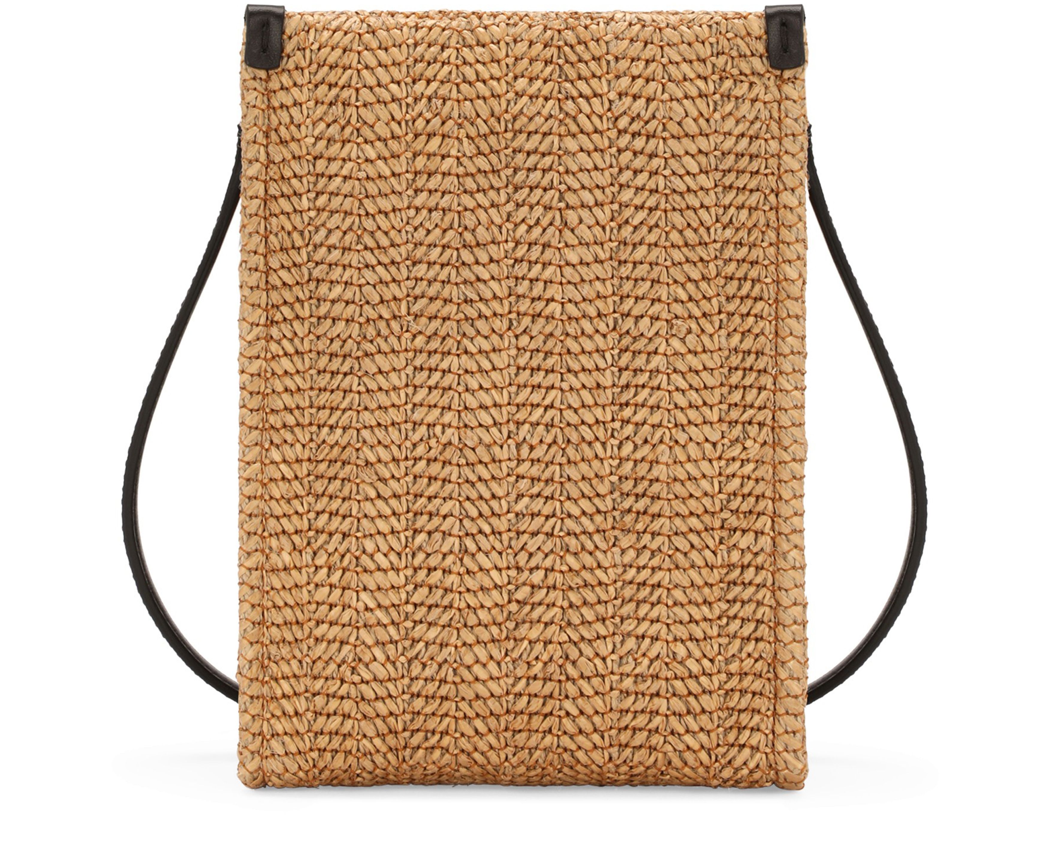 Dolce & Gabbana Small woven straw shopper