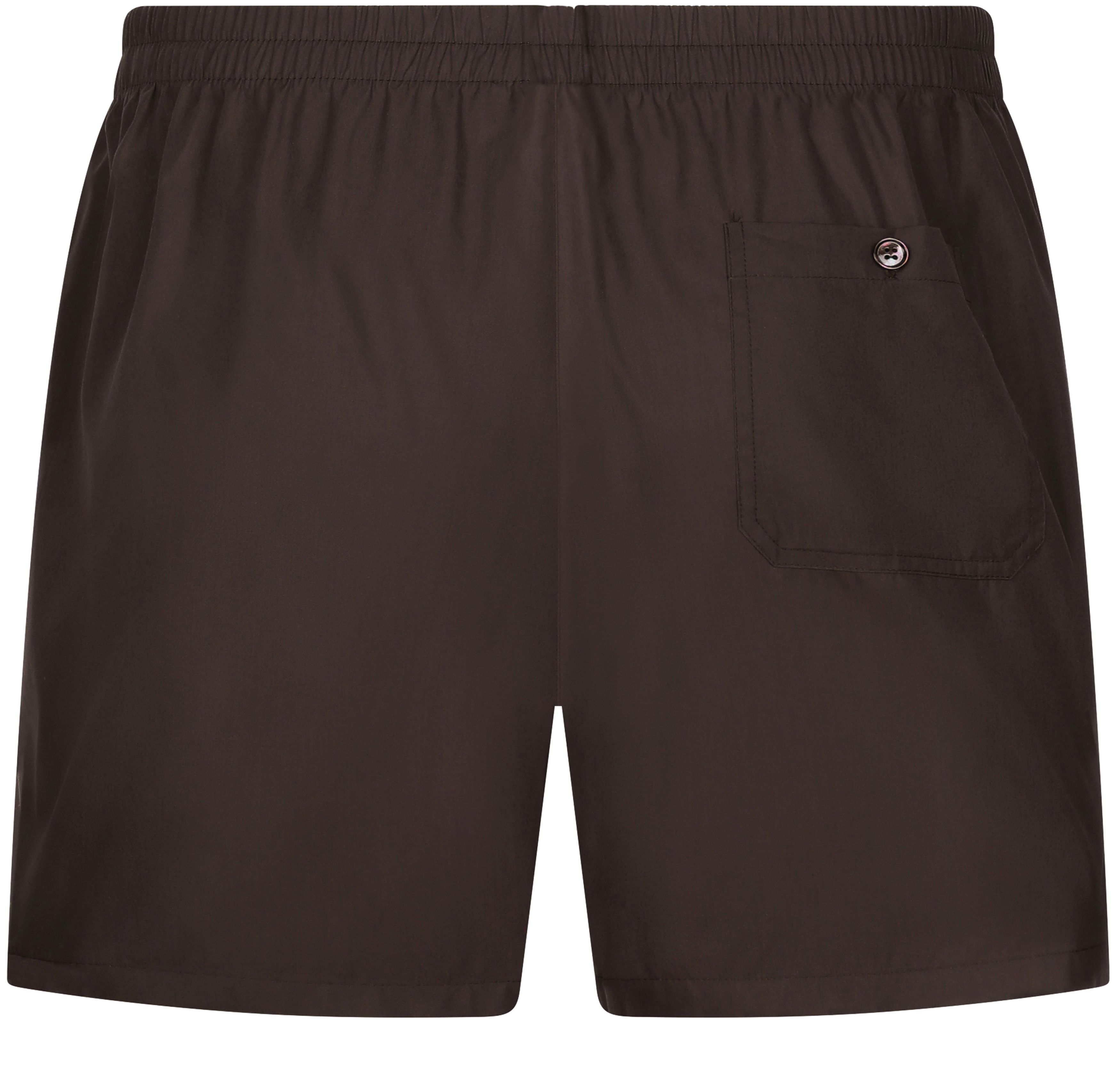 Dolce & Gabbana Cotton Poplin Shorts with Logo Plaque