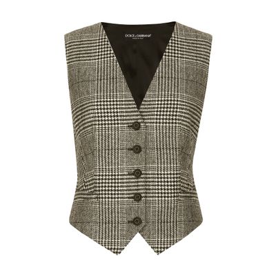 Dolce & Gabbana Glen plaid vest