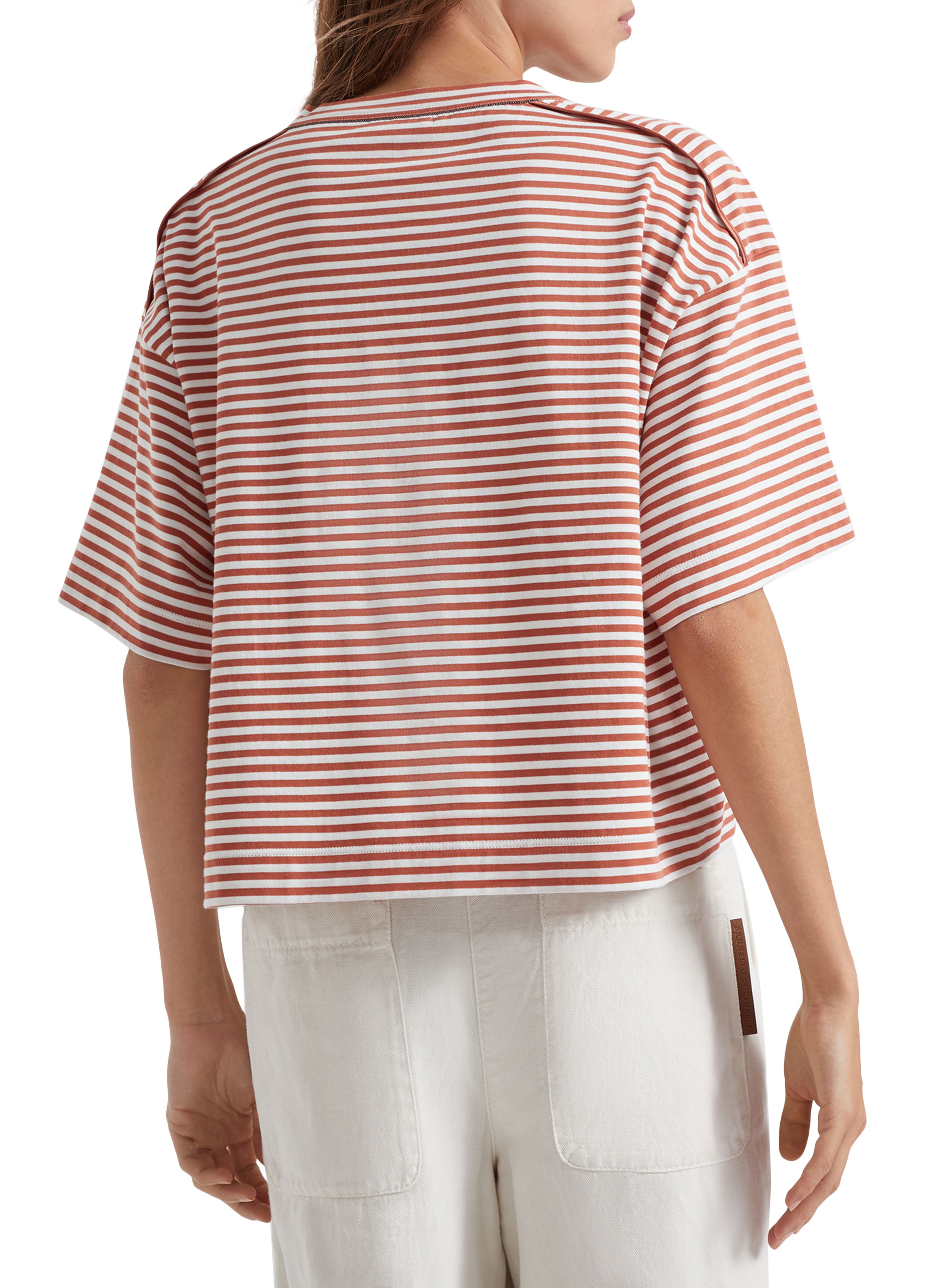 Brunello Cucinelli Striped jersey t-shirt