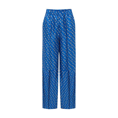 Max Mara Printed silk trousers Anversa