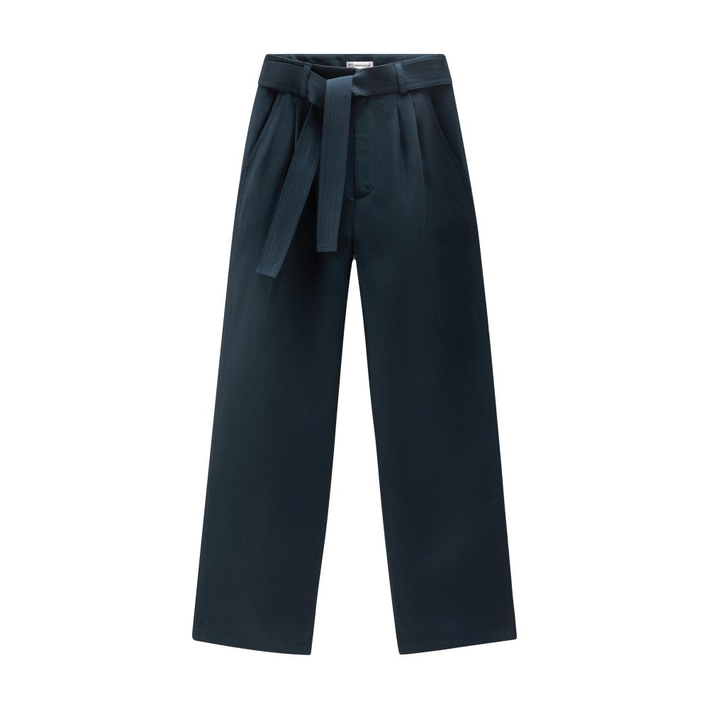 Woolrich Belted pants in linen blend