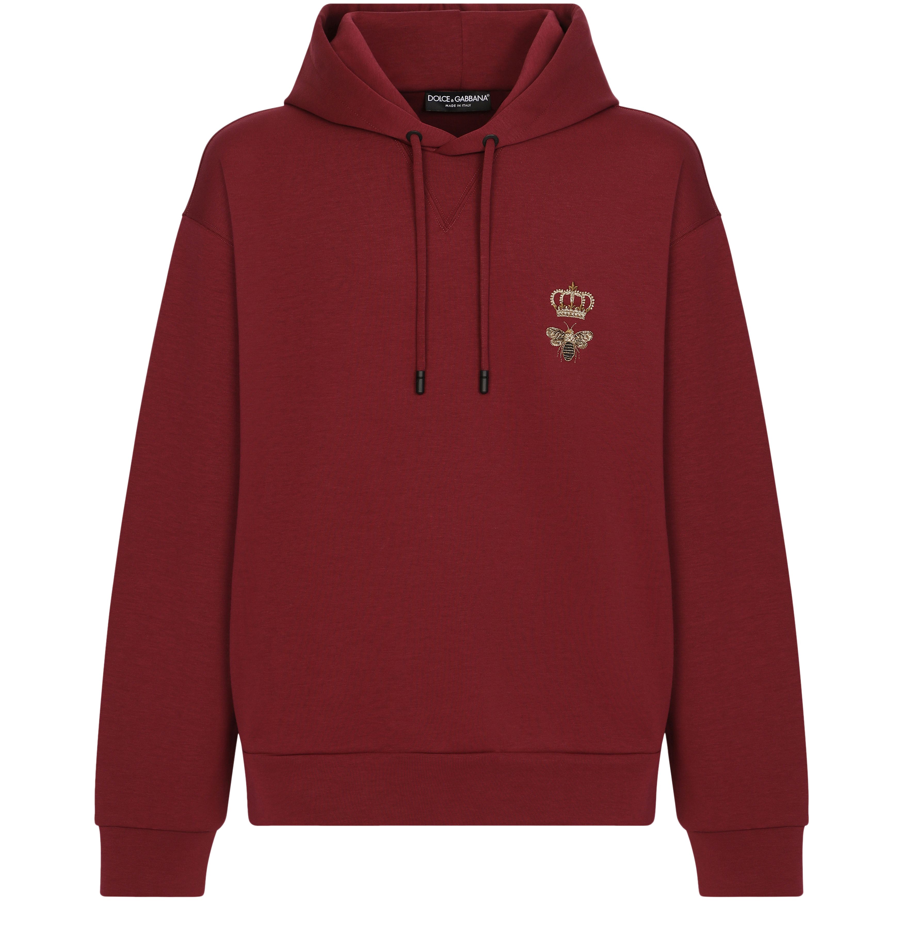 Dolce & Gabbana Cotton jersey hoodie with embroidery