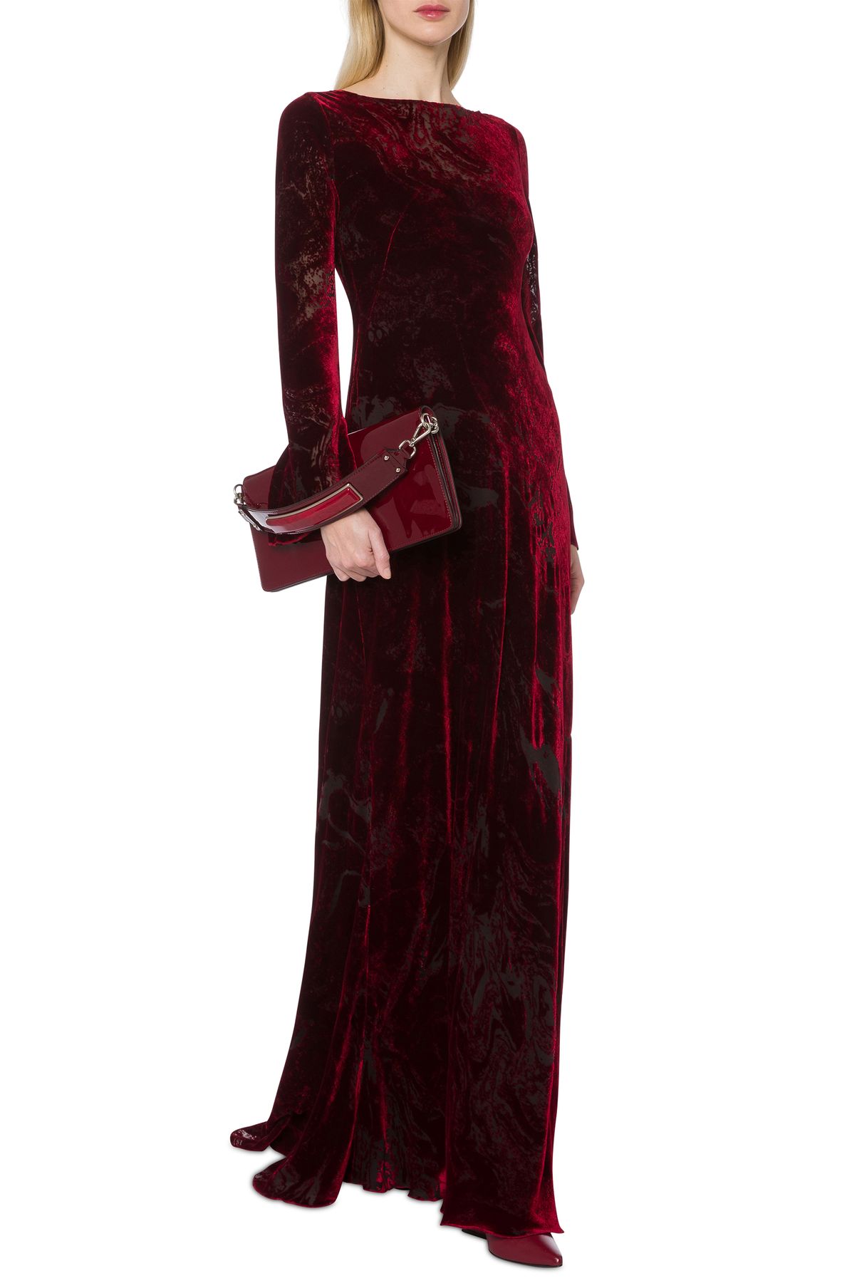 Alberta Ferretti Devoré velvet dress