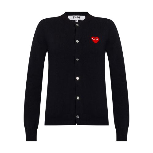 Comme Des Garçons Play Cardigan with logo