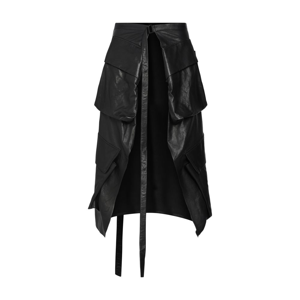 Ann Demeulemeester Eska fluid cargo apron skirt