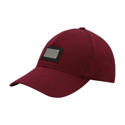 Dolce & Gabbana Cotton baseball cap with logo tag