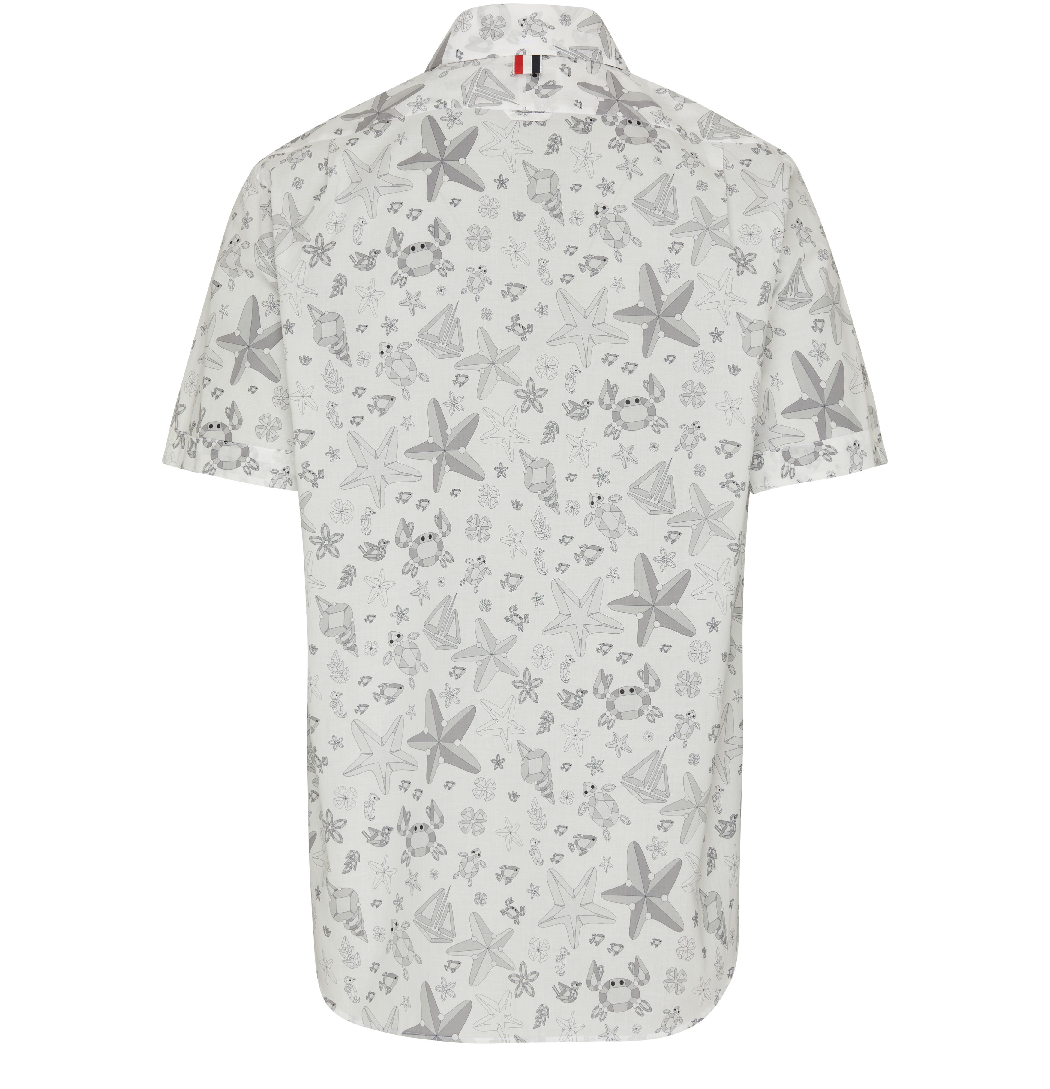 Thom Browne Gem icon printed short-sleeved shirt