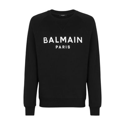 Balmain Balmain metallic logo printed sweatshirt