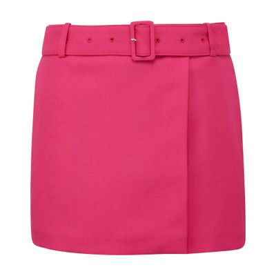 Ami Paris Belted mini skirt