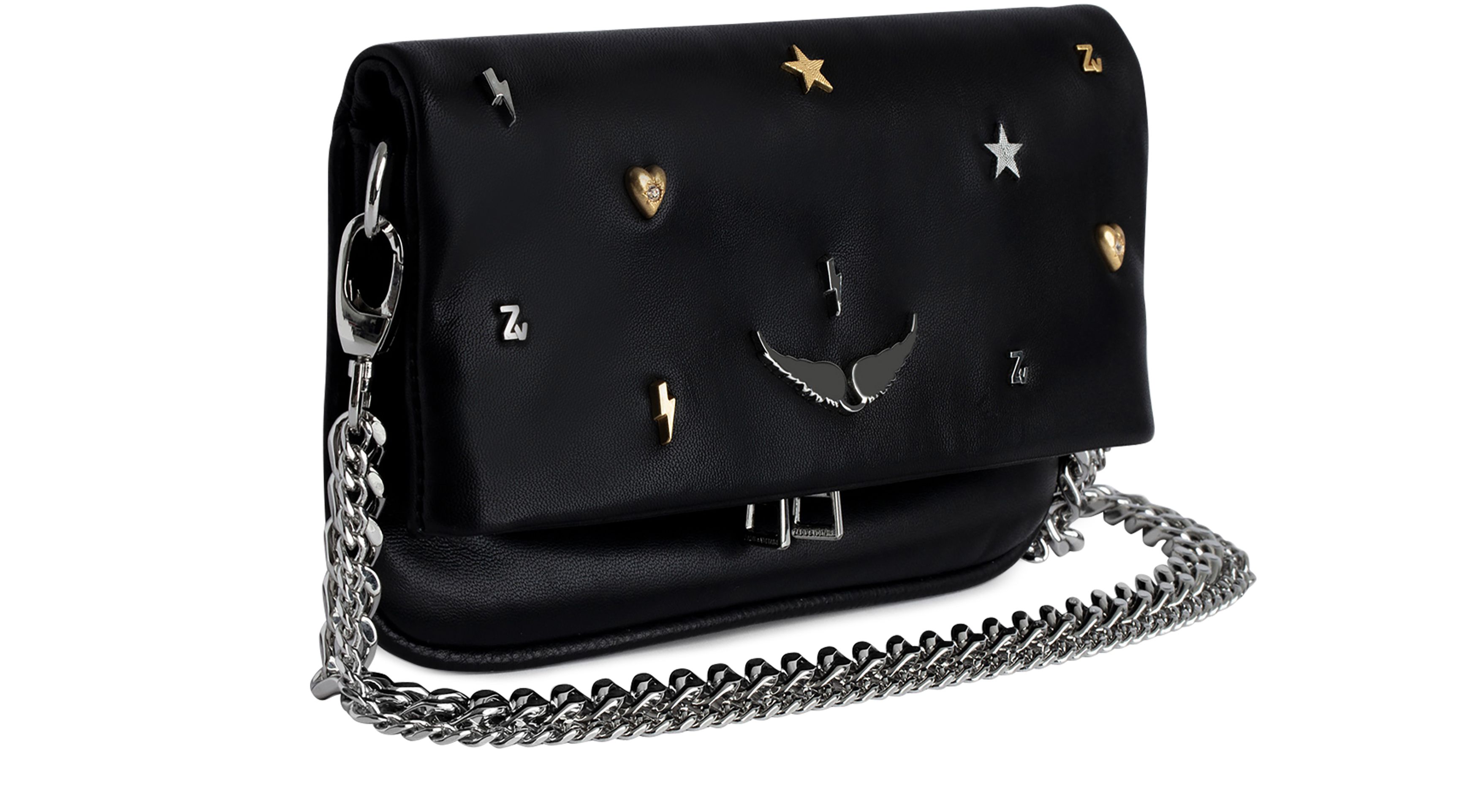 Zadig & Voltaire Rock Nano Lucky Charms Clutch