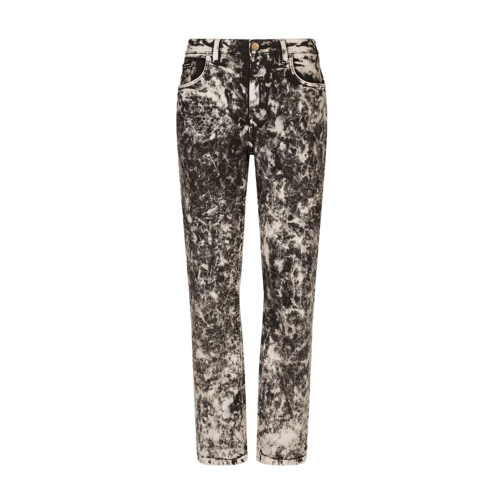 Dolce & Gabbana Marbled boyfriend jeans