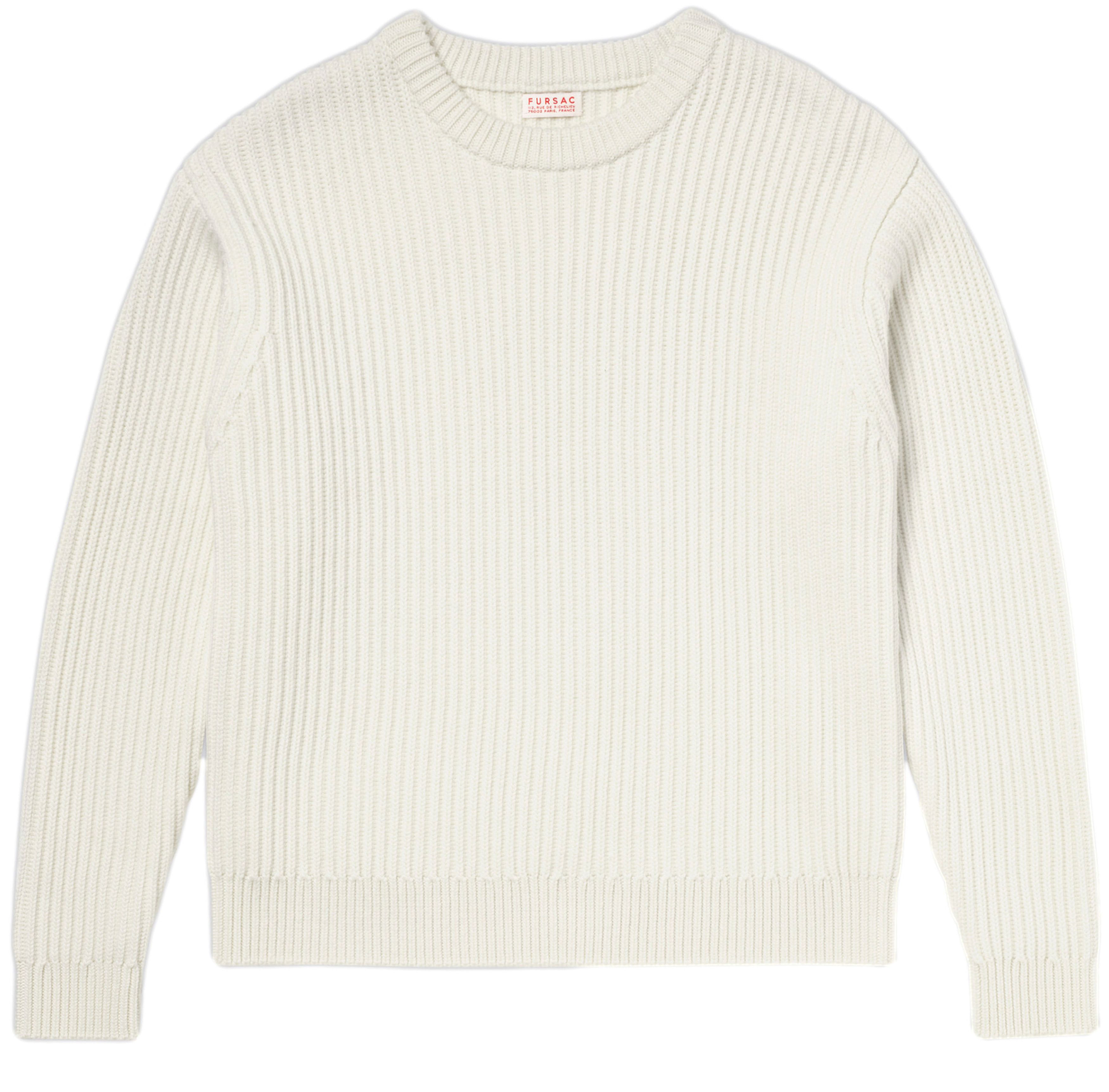  Wool ribbed sweater