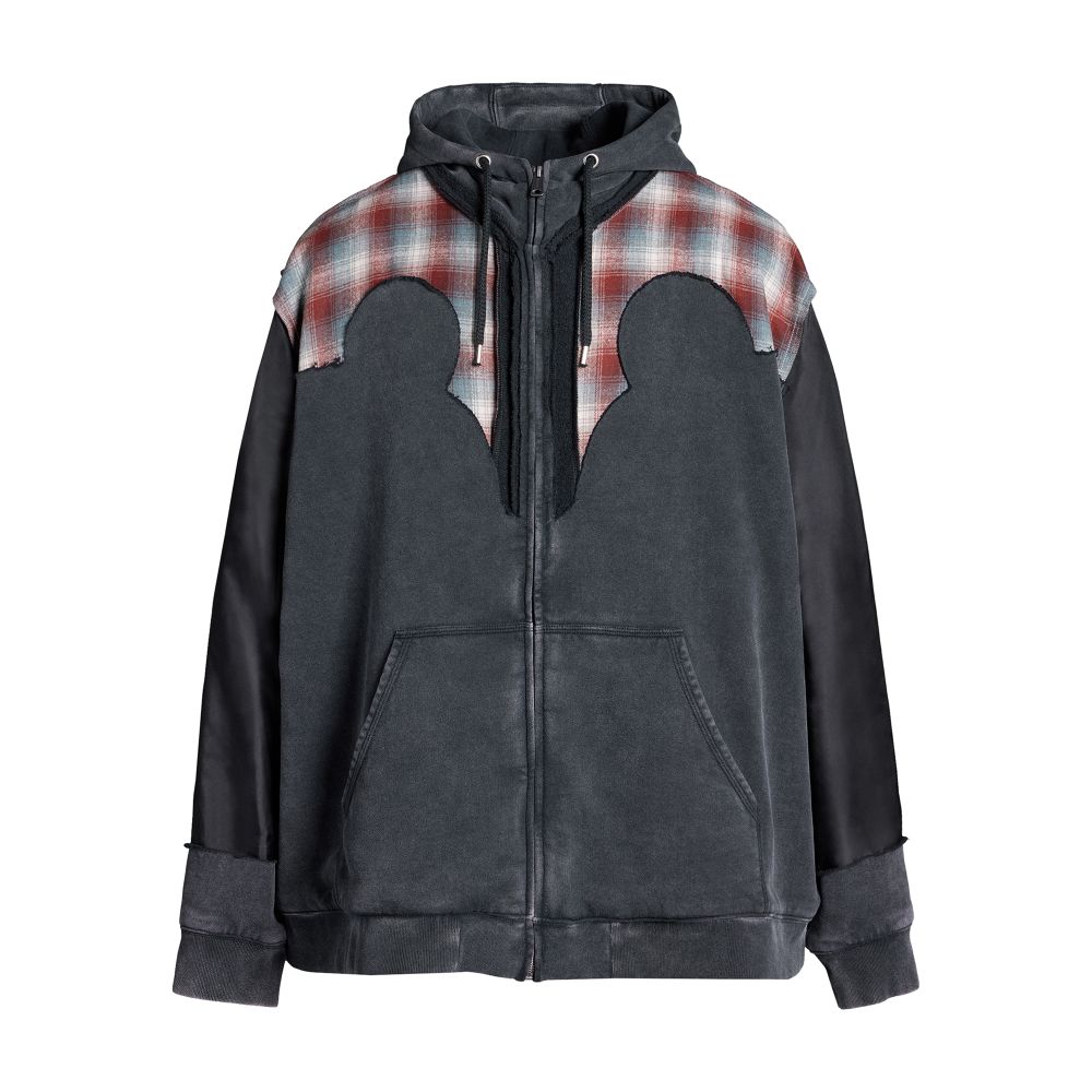 Maison Margiela Pendleton yoke hoodie