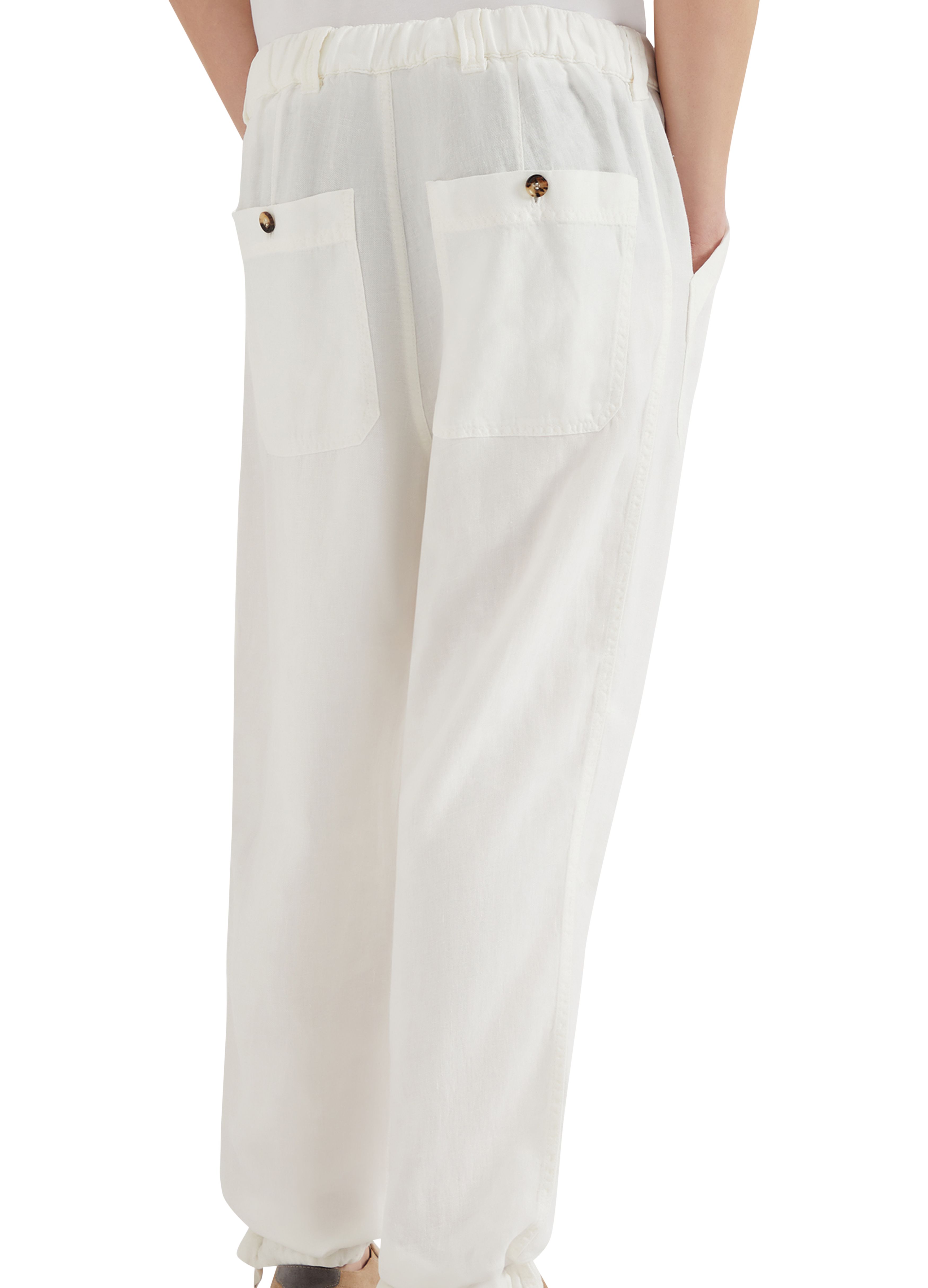 Brunello Cucinelli Piece-dyed gabardine pants