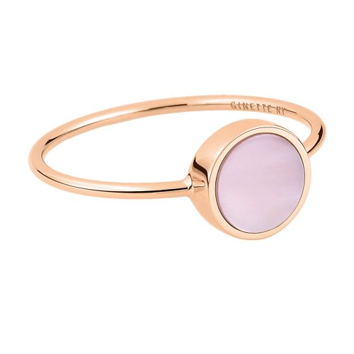  Mini ever pink Mother of Pearl disc ring