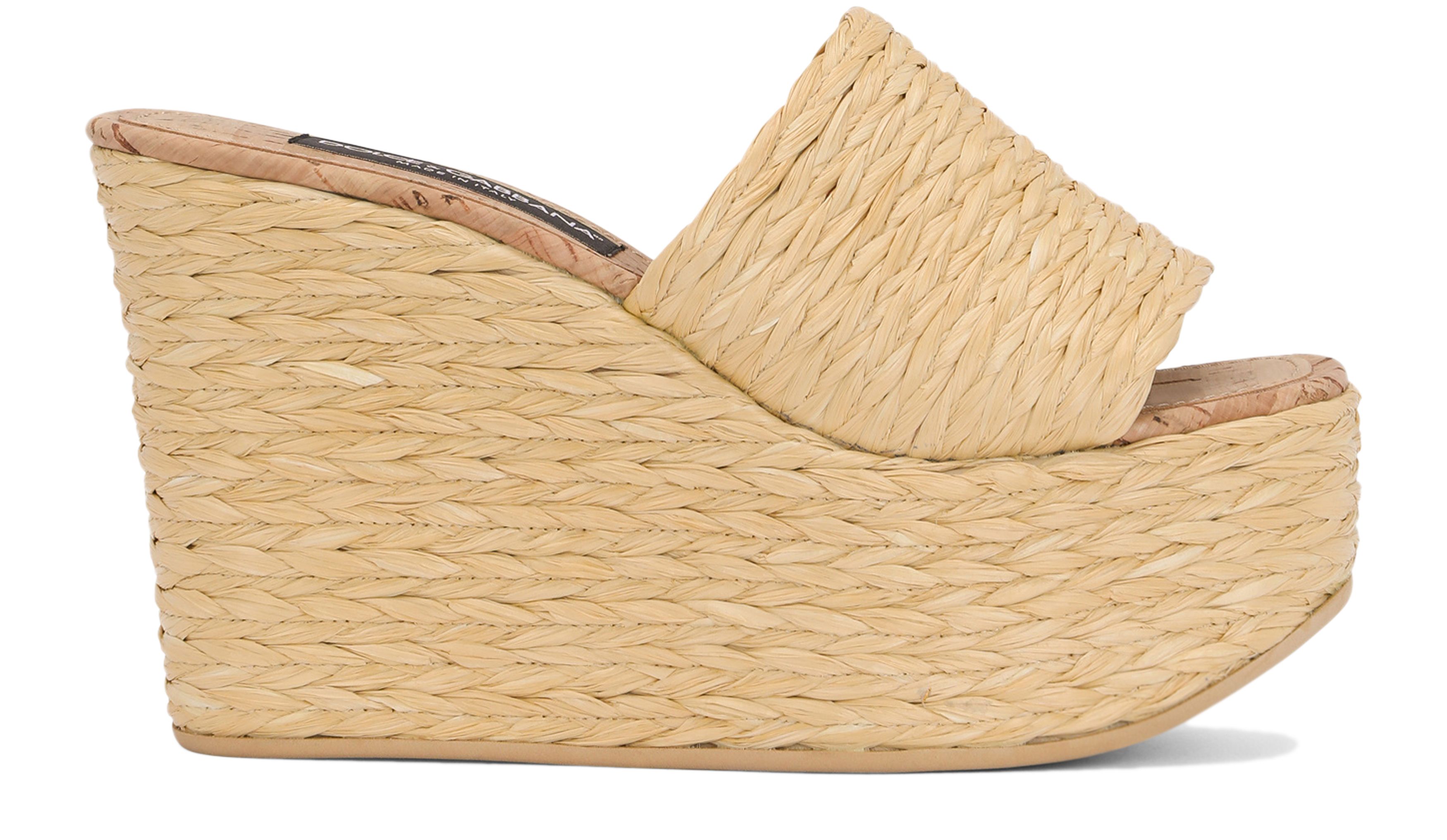 Dolce & Gabbana Woven raffia wedges