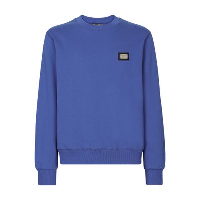 Dolce & Gabbana Jersey sweatshirt with branded tag