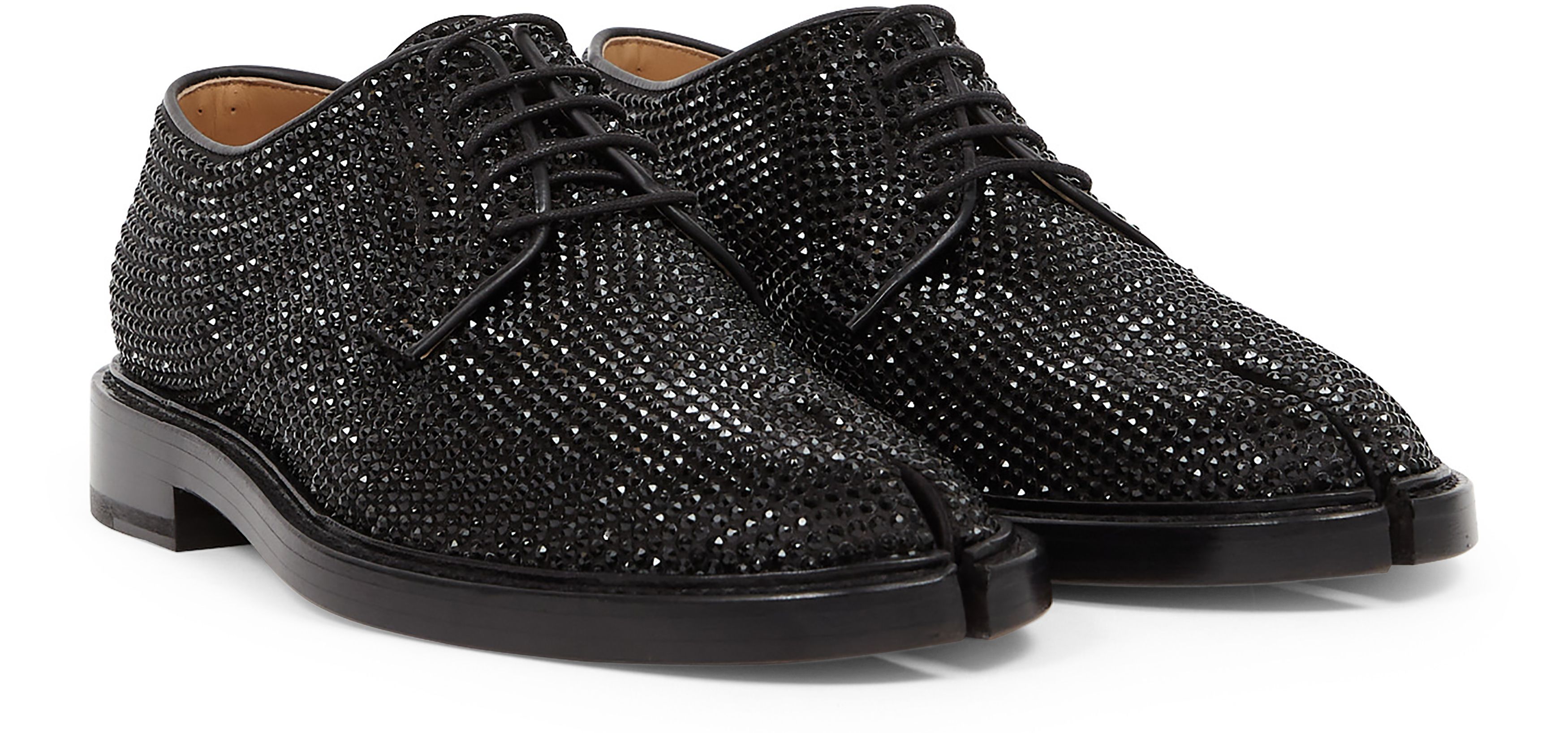 Maison Margiela Tabi rhinestone lace-up