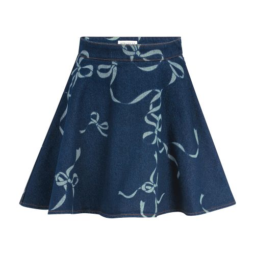 Nina Ricci Mini denim flared skirt