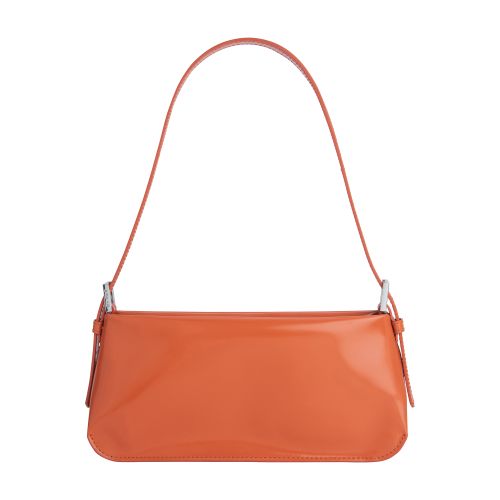 BY FAR Dulce Semi Patent Leather Shoulder Bag